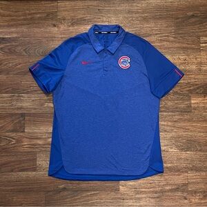 Chicago Cubs Shirt Mens size L Blue Crew Neck Short Sleeve Nike Team MLB Retro
